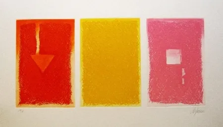 Radierung Und Aquatinta De Juan - Triptica en color II