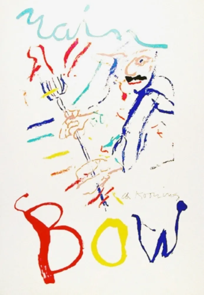 Lithographie De Kooning - Rainbow: Thelonius Monk, Devil at the Keyboard