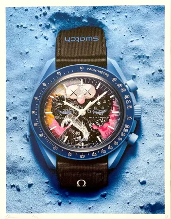 Digitale Druckgrafik De Noé - Swatch Blue Kaws