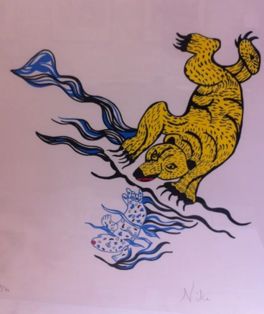 Siebdruck De Saint Phalle - Die Barin