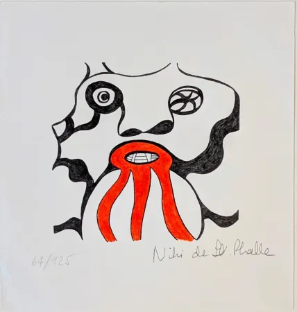 Lithographie De Saint Phalle - Le Golem - Jerusalem 