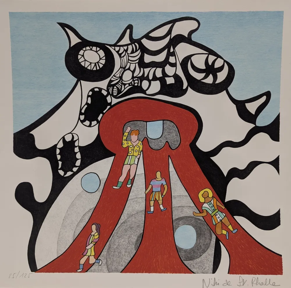 Lithographie De Saint Phalle - Le Golem - Jerusalem 