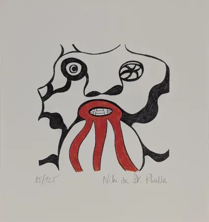 Lithographie De Saint Phalle - Le Golem - Jerusalem 