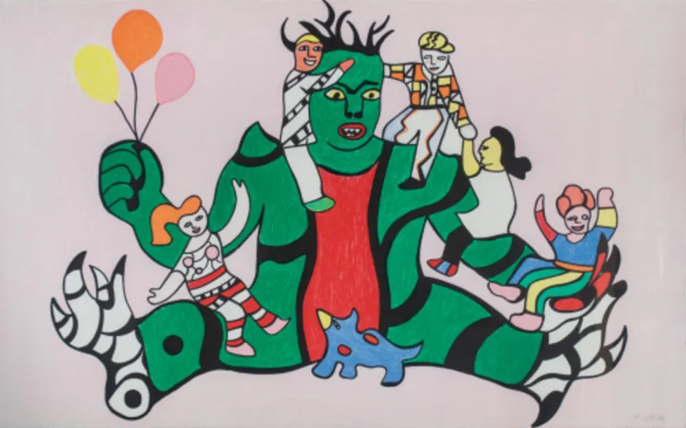 Lithographie De Saint Phalle - Le Monstre
