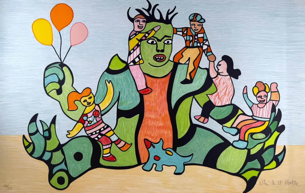 Lithographie De Saint Phalle - Méchant Méchant 