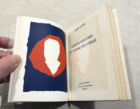 Illustriertes Buch De Stael - René Char : ARRIÈRE-HISTOIRE DU POÈME PULVÉRISÉ avec 1 lithographie icônique de Nicolas de Staël (1953)