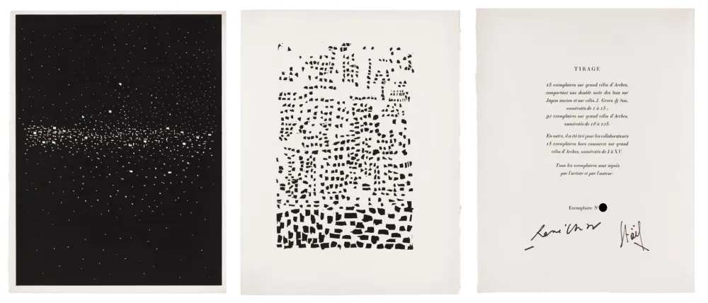 Illustriertes Buch De Stael - René Char. POÈMES. 14 bois originaux à pleine page (1952)