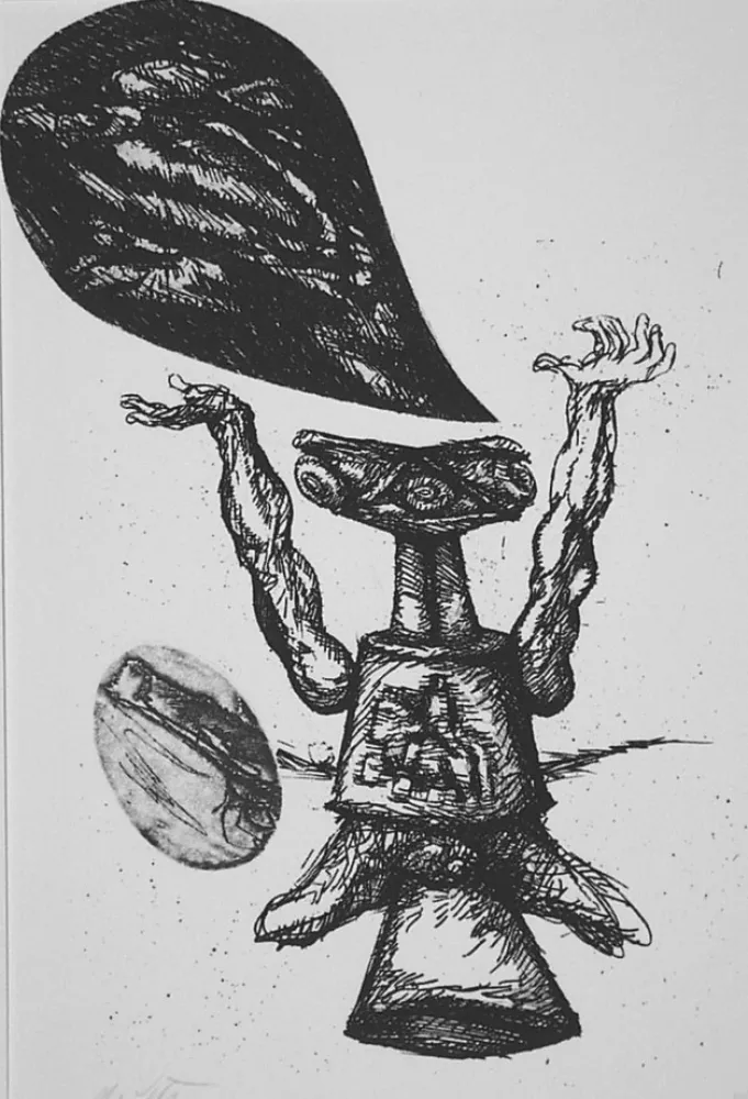 Radierung De Vita - Le cose che volano I