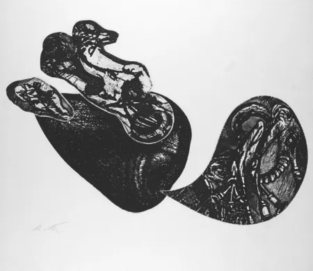 Radierung De Vita - Le cose che volano II