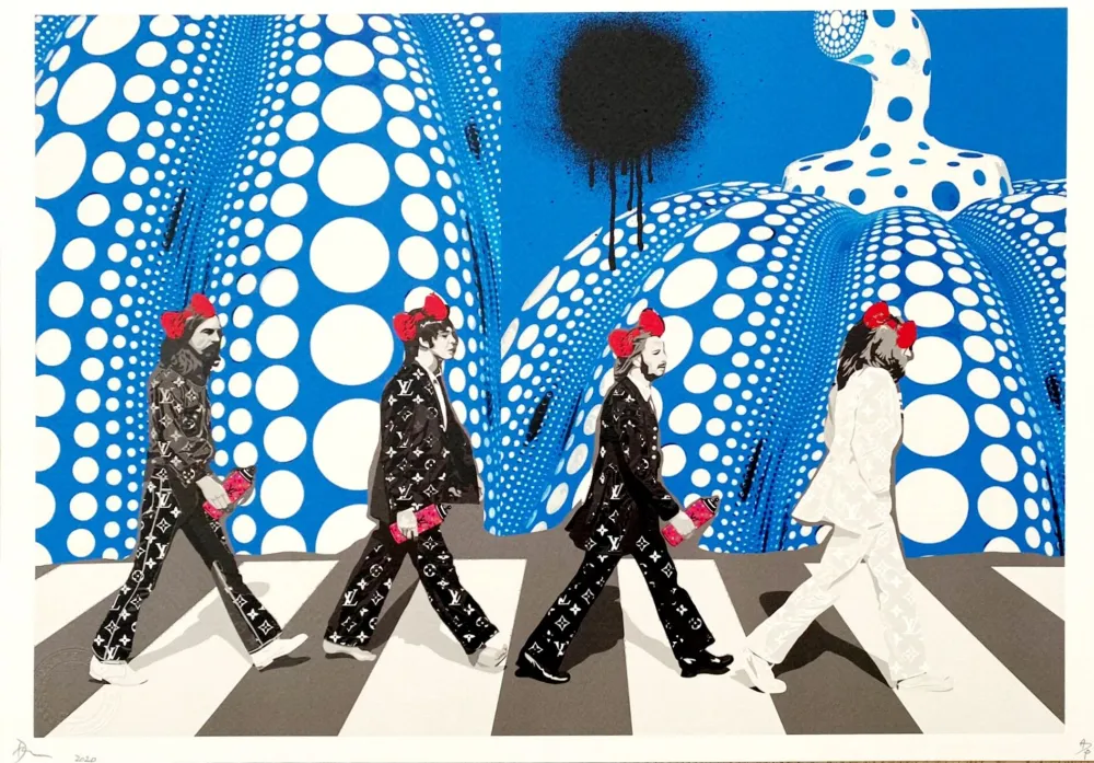 Digitale Druckgrafik Death Nyc - Beatles Blue