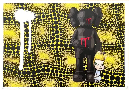 Digitale Druckgrafik Death Nyc - Kaws & Angry Girl