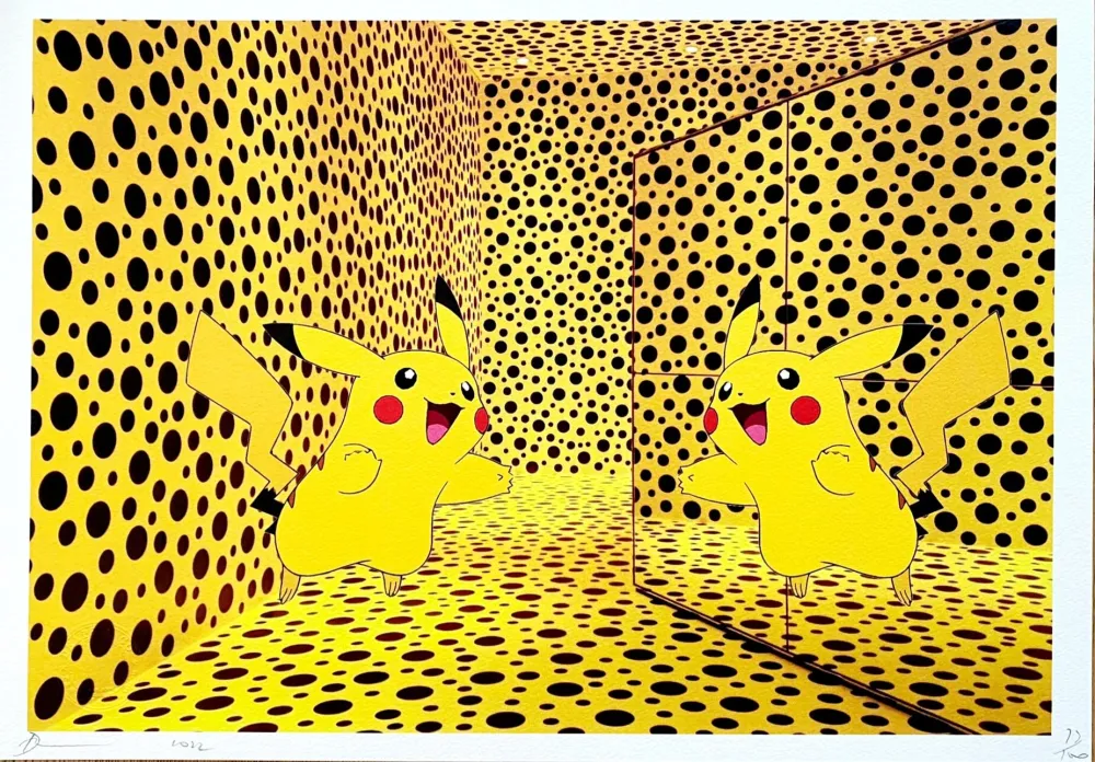 Digitale Druckgrafik Death Nyc - Pikachu