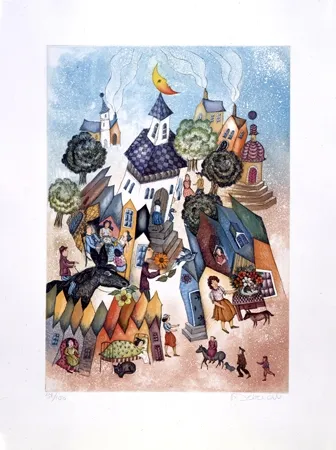 Radierung Und Aquatinta Deberdt - Rosette