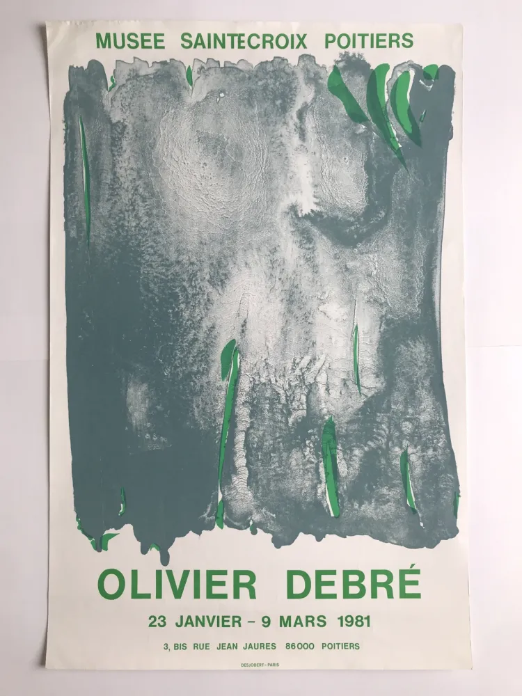 Plakat Debré - Musée Sainte-Croix Poitiers / Signe-Paysage Tours