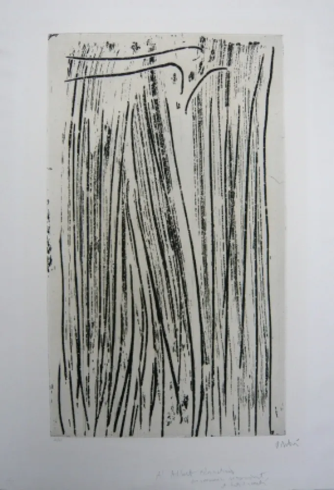 Radierung Und Aquatinta Debré - Personnage signe