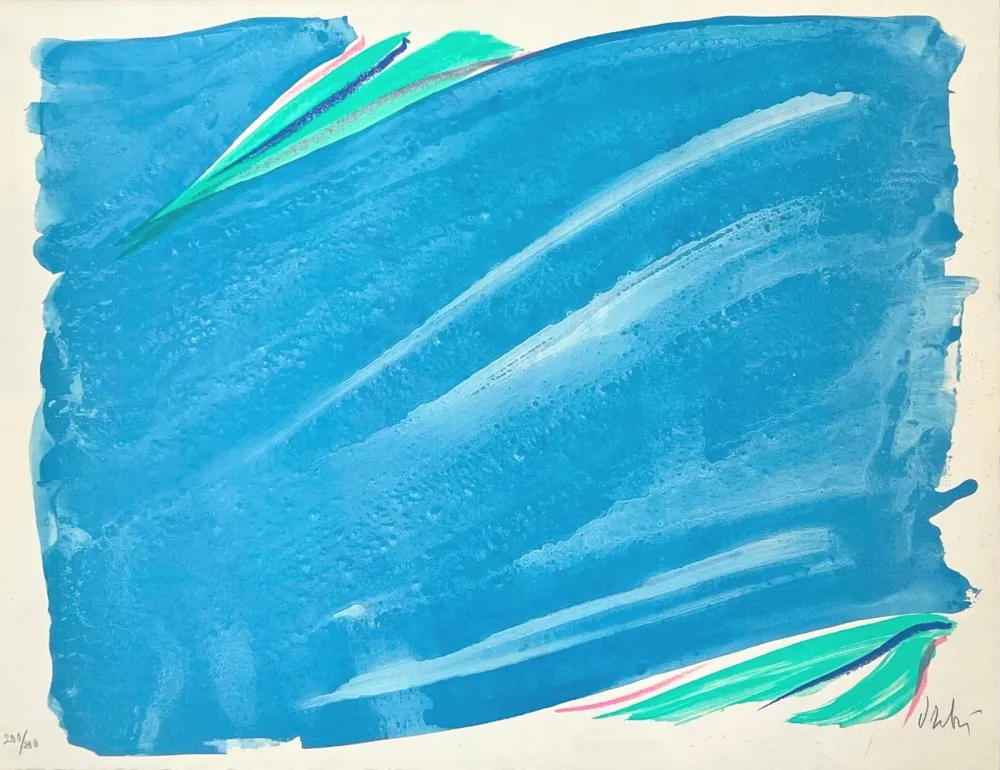 Lithographie Debré - Signe-Paysage 