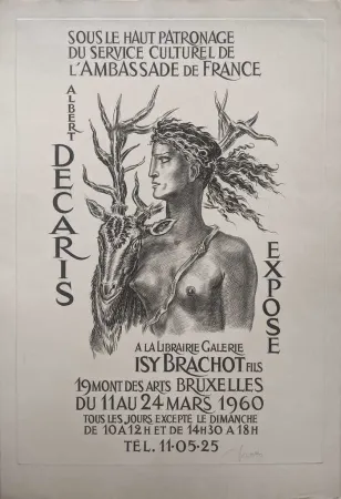 Radierung Decaris - Diane