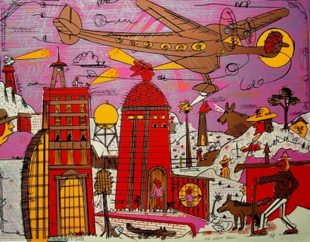 Lithographie Deforest - Story of Flight II