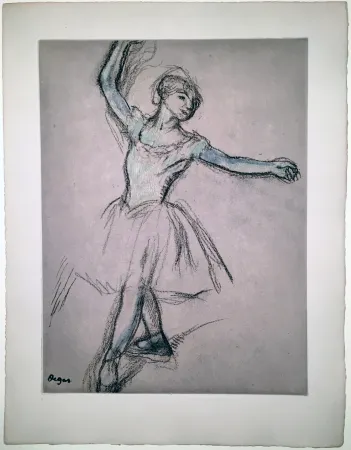 Radierung Und Aquatinta Degas - Danseuse (étude, vers 1878)