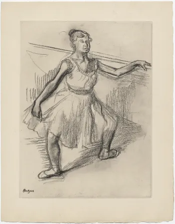 Radierung Degas - Danseuse (étude, vers 1878)