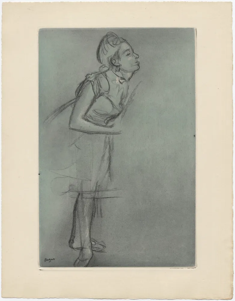 Radierung Und Aquatinta Degas - Danseuse (étude, vers 1878)