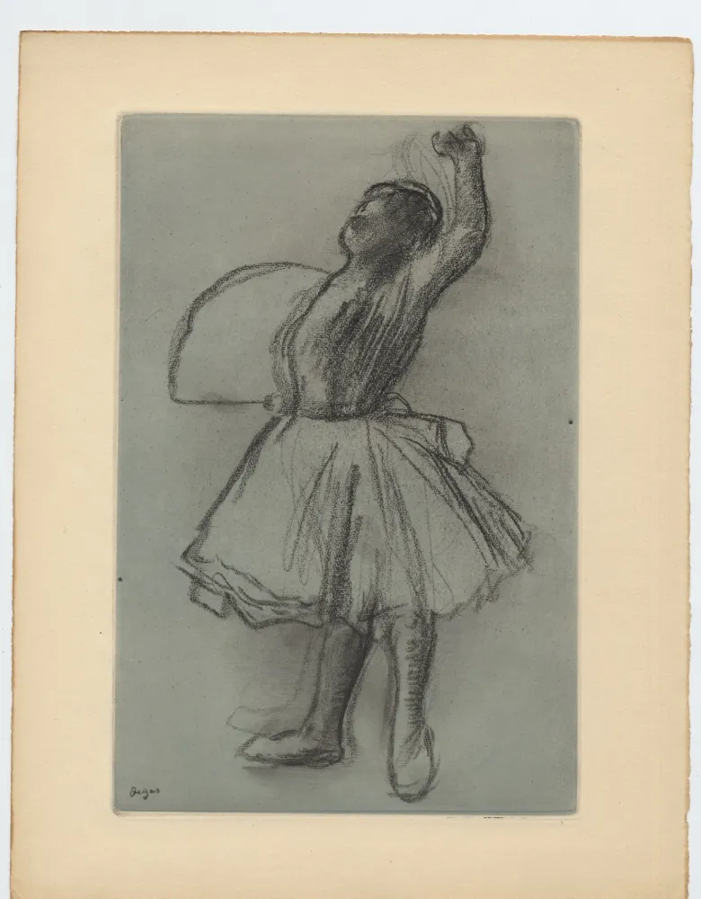 Radierung Und Aquatinta Degas - Danseuse (étude, vers 1890)