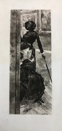 Aquatinta Degas - Mary Cassatt at the Louvre: the paintings gallery