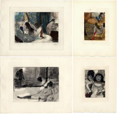 Illustriertes Buch Degas - Pierre Louys : MIMES DES COURTISANES. 22 Gravures (Paris 1935)