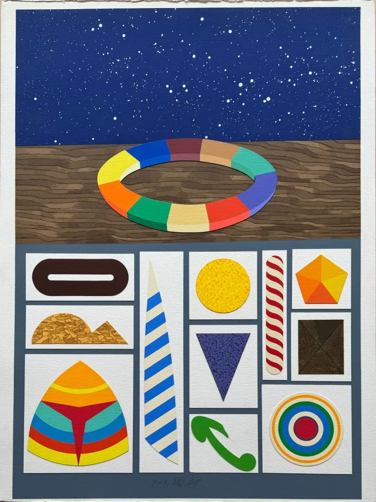 Siebdruck Del Pezzo - Astrazione III