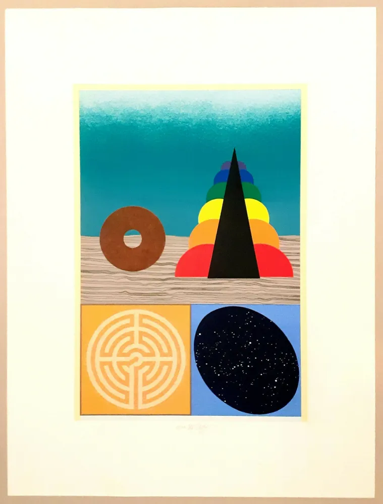 Siebdruck Del Pezzo - Vino fallacia filo solvitur