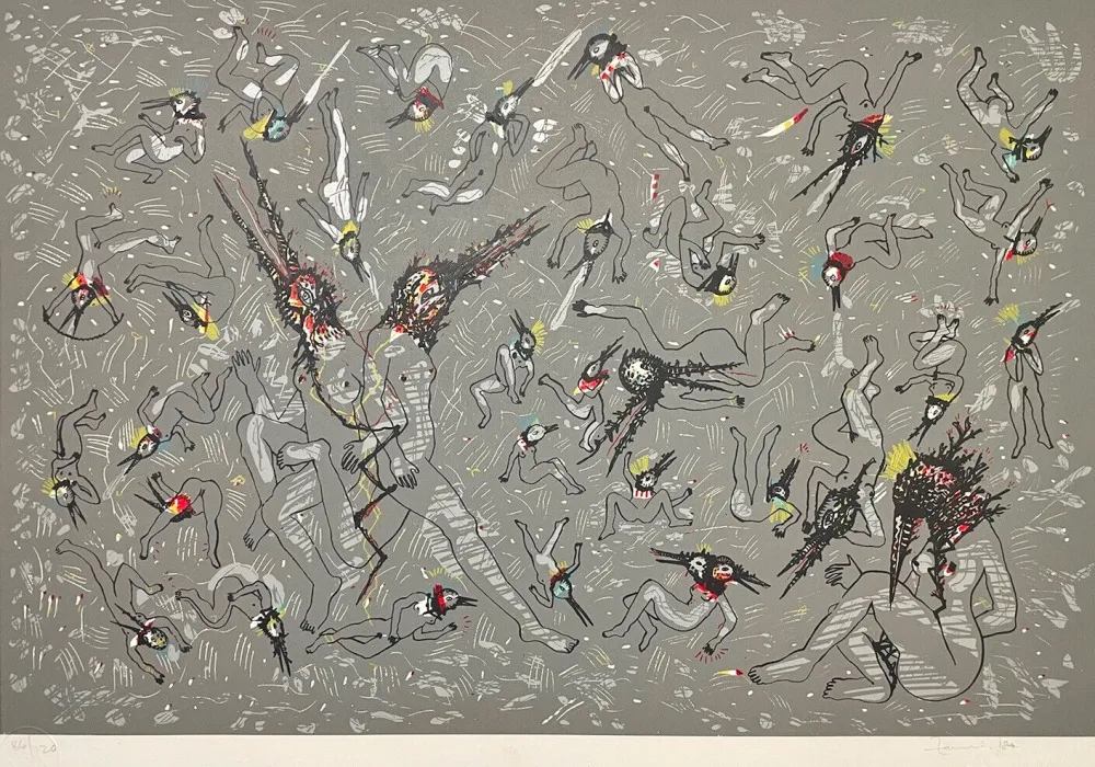 Siebdruck Del Rio - Cuerpos celestial