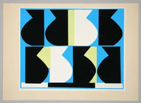 Siebdruck Delahaut - Composition pour Art Abstrait