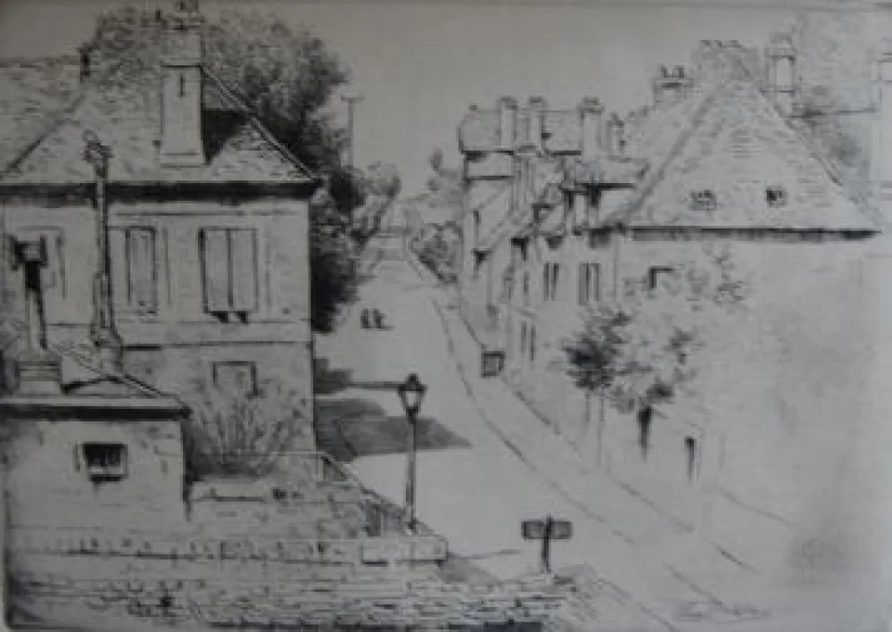 Stich Delatre - La rue de Paris, à Rozoy-en-Brie