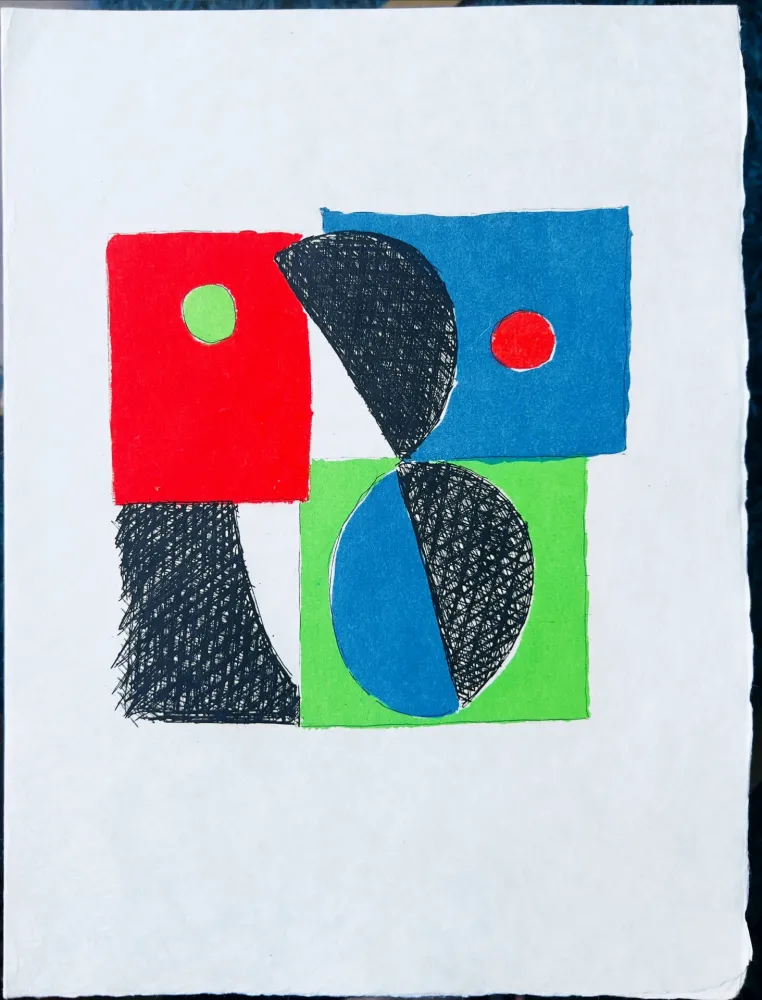 Radierung Delaunay - Juste Présent