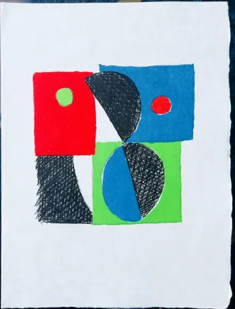 Radierung Delaunay - Juste Présent