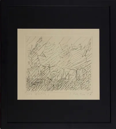 Radierung Della Torre - Alberi in Lombardia