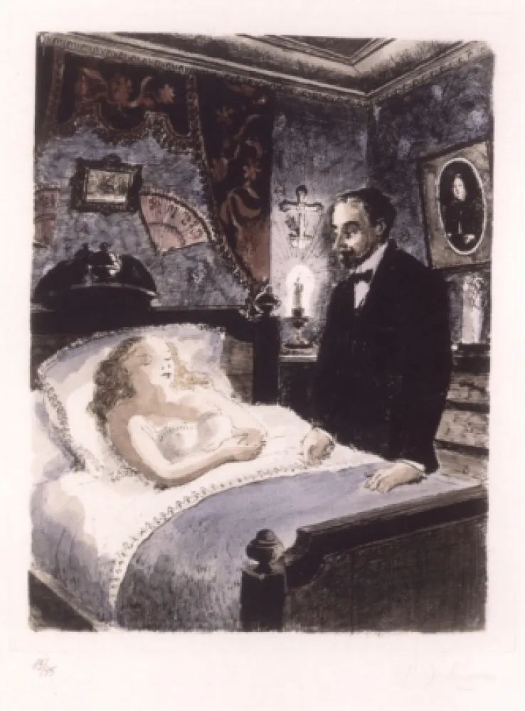 Keine Technische Delvaux - LE PAYS DES MIROIRS - 16 gravures aquarellées