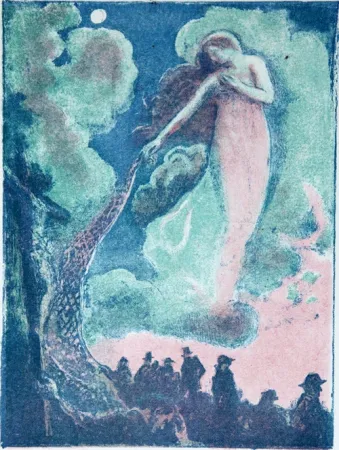 Illustriertes Buch Denis - Francis Thompson.  Poèmes.