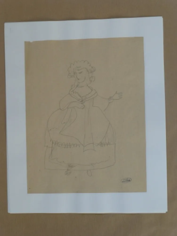 Keine Technische Derain - Femme à la robe 