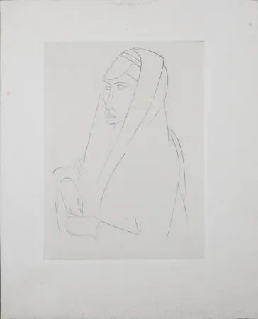 Lithographie Derain - Figure, 1947