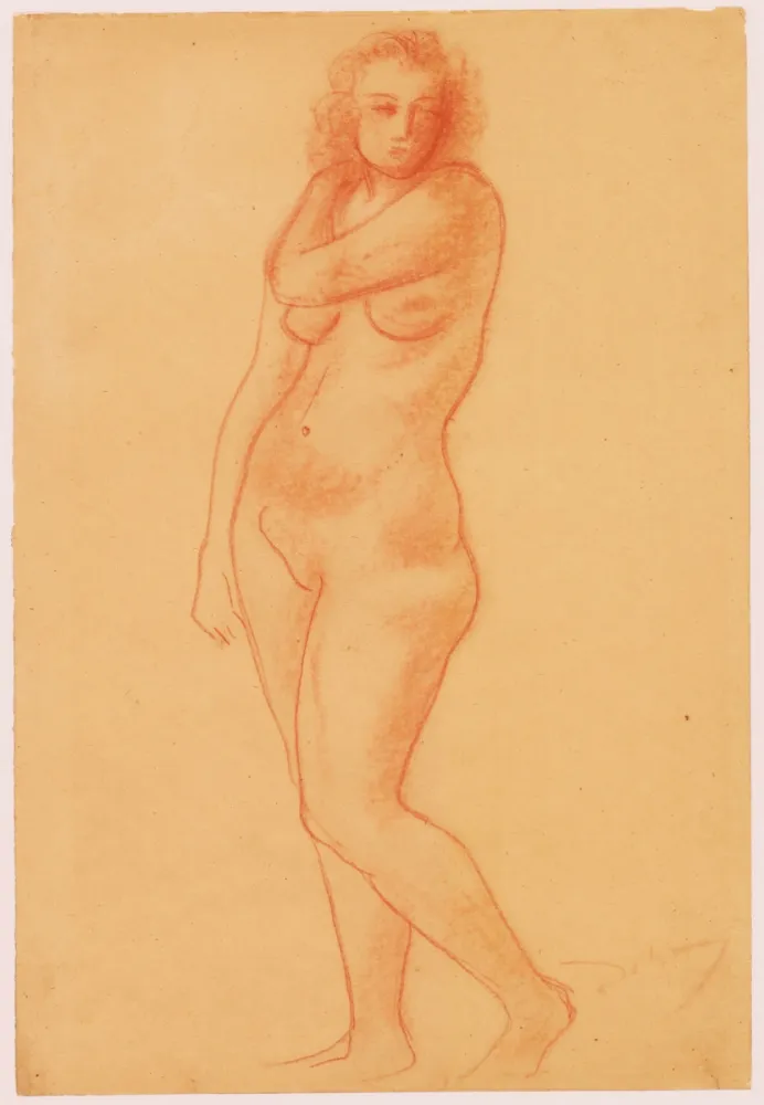 Keine Technische Derain - Ohne Titel (Nu debout/Femme nue).