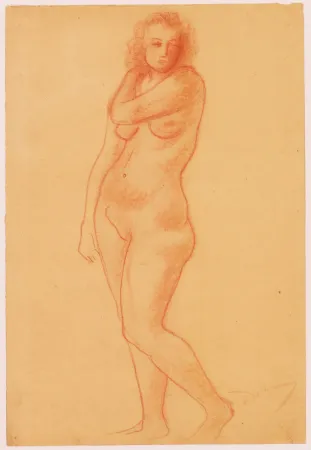 Keine Technische Derain - Ohne Titel (Nu debout/Femme nue).