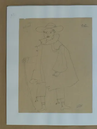 Keine Technische Derain - Personnage d'opéra à l'épée 