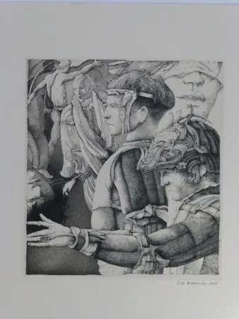 Aquatinta Desmazières - Le songe de Malatesta