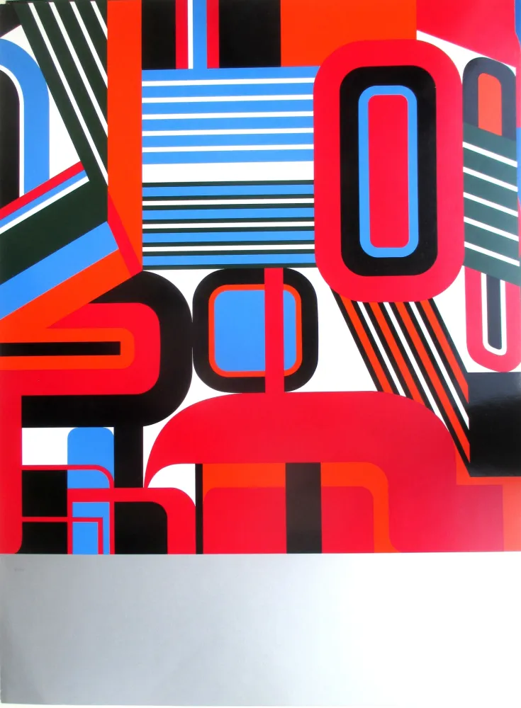 Siebdruck Dewasne - Composition II