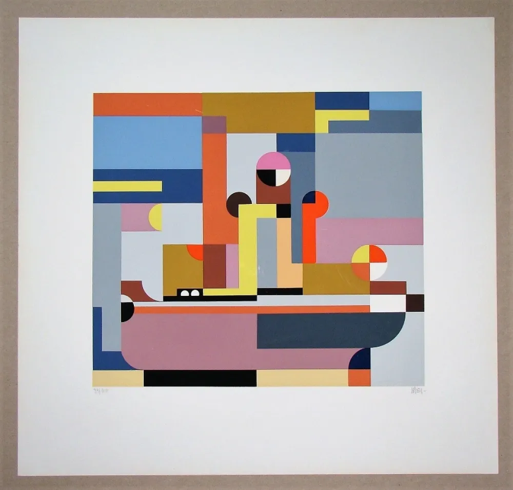 Siebdruck Dexel - Dampfschiff