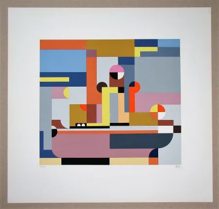 Siebdruck Dexel - Dampfschiff