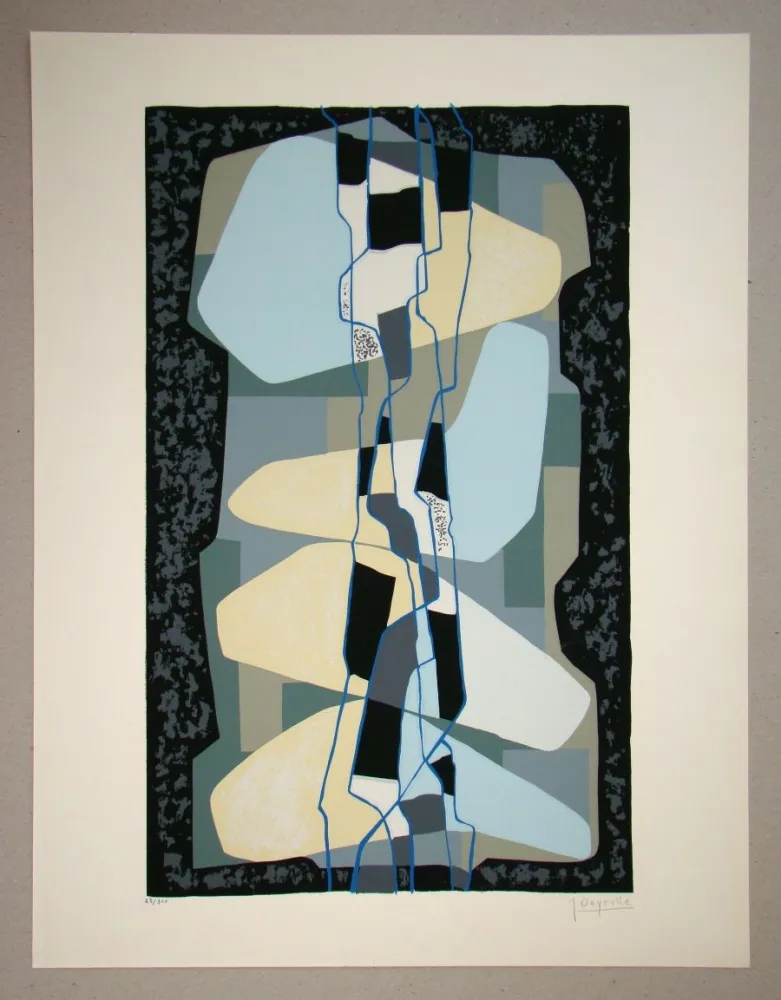 Siebdruck Deyrolle - Composition abstrait
