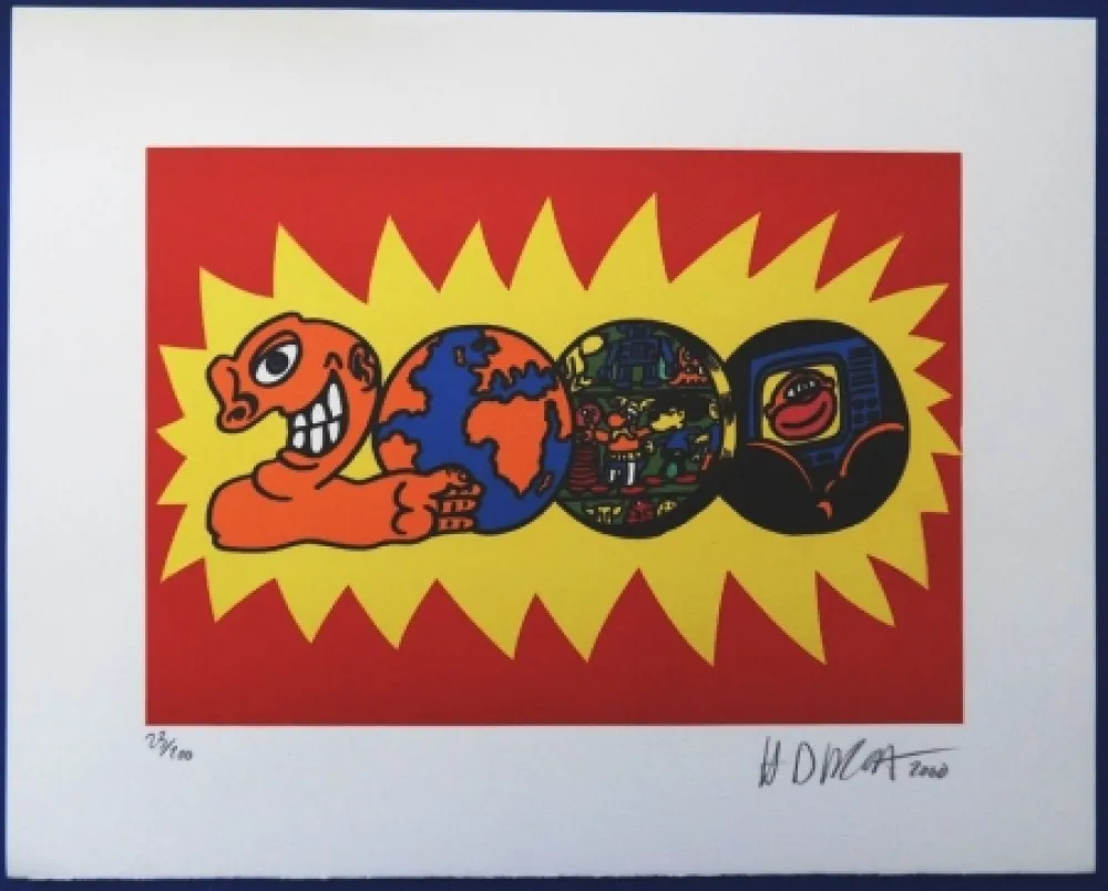 Siebdruck Di Rosa - 2000 - Hommage à Combas