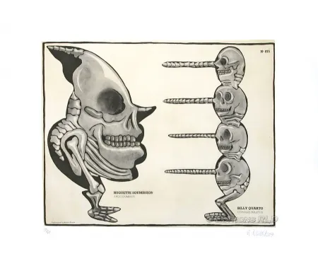 Radierung Und Aquatinta Di Rosa - Huguette Soumission